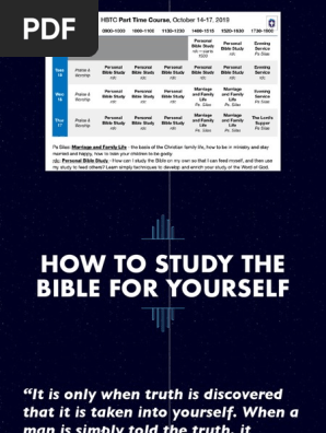 Inductive Bible Study—Using 5W's and an H