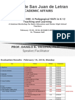 Colegio de San Juan de Letran: Academic Affairs