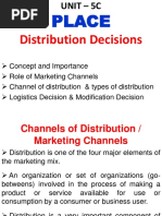 Distribution Decisions