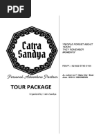 Tour Package: "People Forget About Years They Remember Moments"