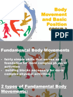 Body Movement and Basic Position: Group 3