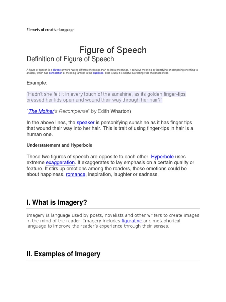 Creative Language Elements Guide | PDF | Taste