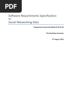 Software Requirements Specification Social Networking Sites: Prepared by Group-3 (67,68,69,73,78 & 79)