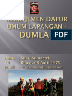 Manajemen Dapur Umum Lapangan - Dumlap