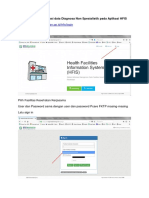 Login Aplikasi HFIS: Updating Dan Validasi Data Diagnosa Non Spesialistik Pada Aplikasi HFIS