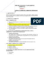 Cuestionario de Ecología y Saneamiento Ambiental