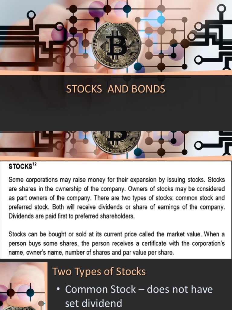 Stocks and Bonds PDF Stocks Bonds (Finance)