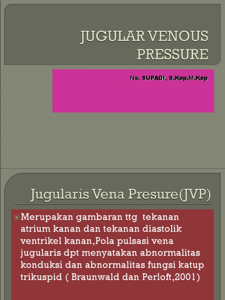 Pengukuran JVP | PDF