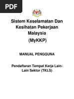 DOSH MyKKP - Manual User Pendaftaran Tempat Kerja PDF