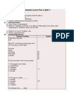 A Detailed Lesson Plan in Math V: I. Objectives