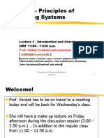 ICS 143 - Principles of Operating Systems: Lecture 1 - Introduction and Overview MWF 11:00 - 11:50 A.M.
