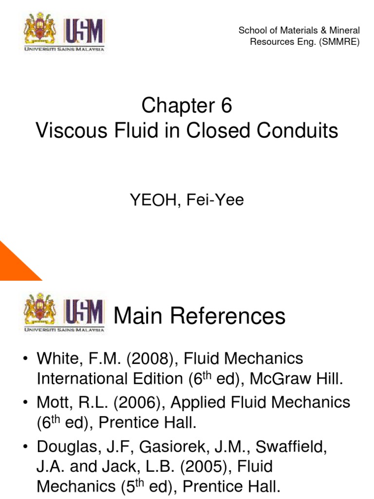 Viscous Fluid Flow in Pipes | PDF | Reynolds Number | Fluid Dynamics