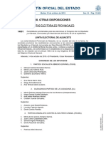 Listas Definitivas para El Congreso y Senado Publicadas en El BOE