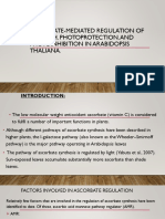 Ascorbate-Mediated Regulation of Growth, Photoprotection, and Photoinhibition in Arabidopsis Thaliana.