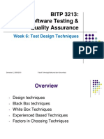 Week 6 - Test Design Techniques