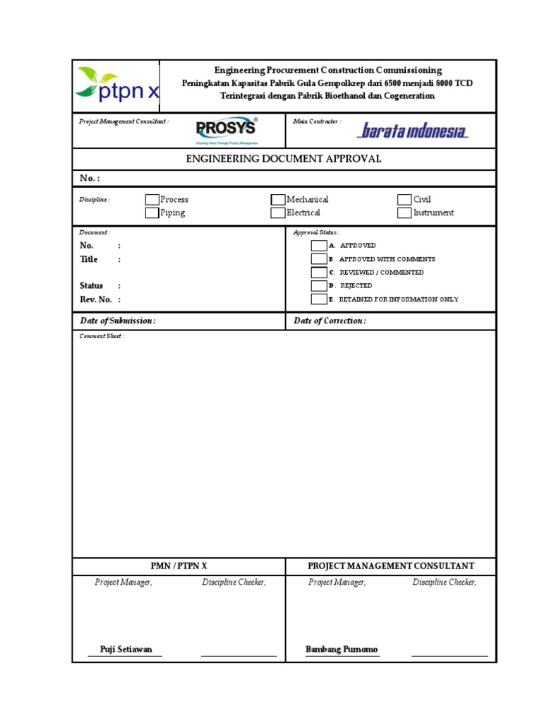 Engineering Document Approval Process | PDF