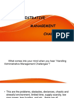 Handling Administrative Management Challenges