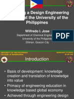 Instituting A Design Engineering Program at The University of The Philippines