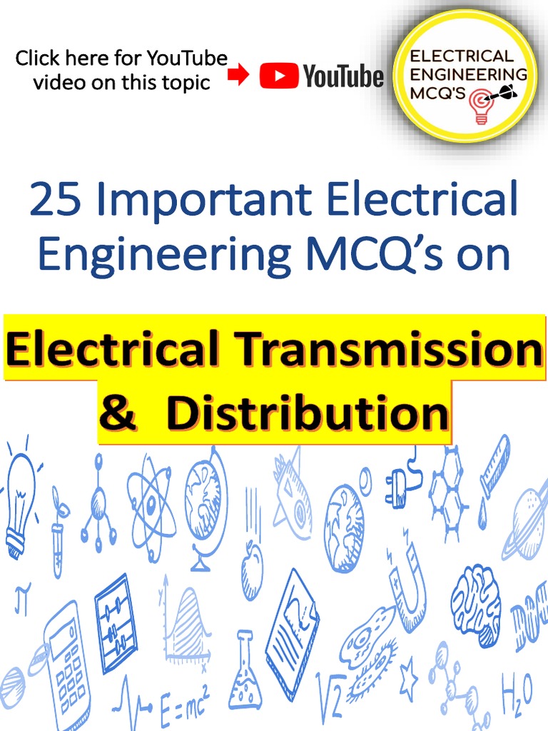 25 Mcq Transmission And Distribution Pdf Relay Electric Power System