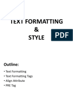 Text Formating