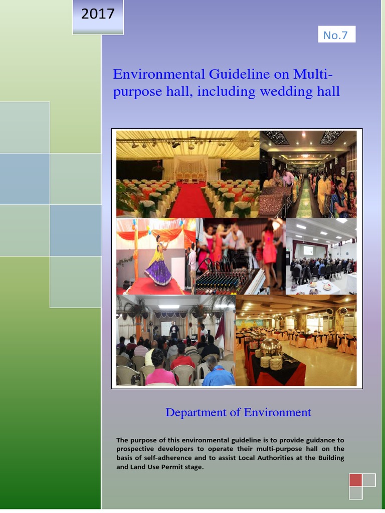 Environmental guidelines for multi-purpose halls | PDF | Noise | Wastewater