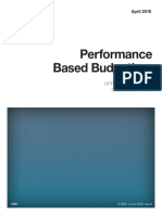 Performance Based Budgeting:: Opportunities and Considerations