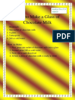 How To Make A Glass of Chocolate Milk: Materials