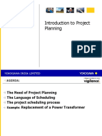 Introduction To Project Planning: Yokogawa India Limited