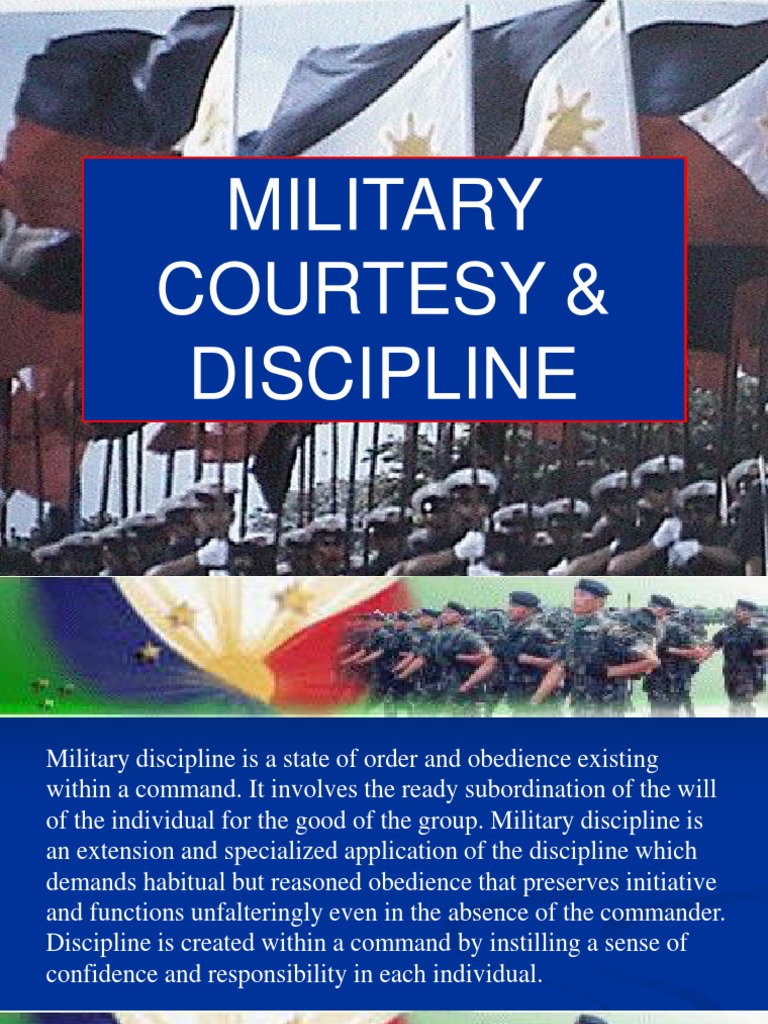 C Military Courtesy Discipline | PDF | Flag | Officer (Armed Forces)