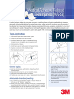 Medical Adhesive Related Skin Injuries (MARSI) : Tape Application Tape Removal