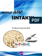 Buku Ajar Sintaksis Rusma Noortyani ISBN