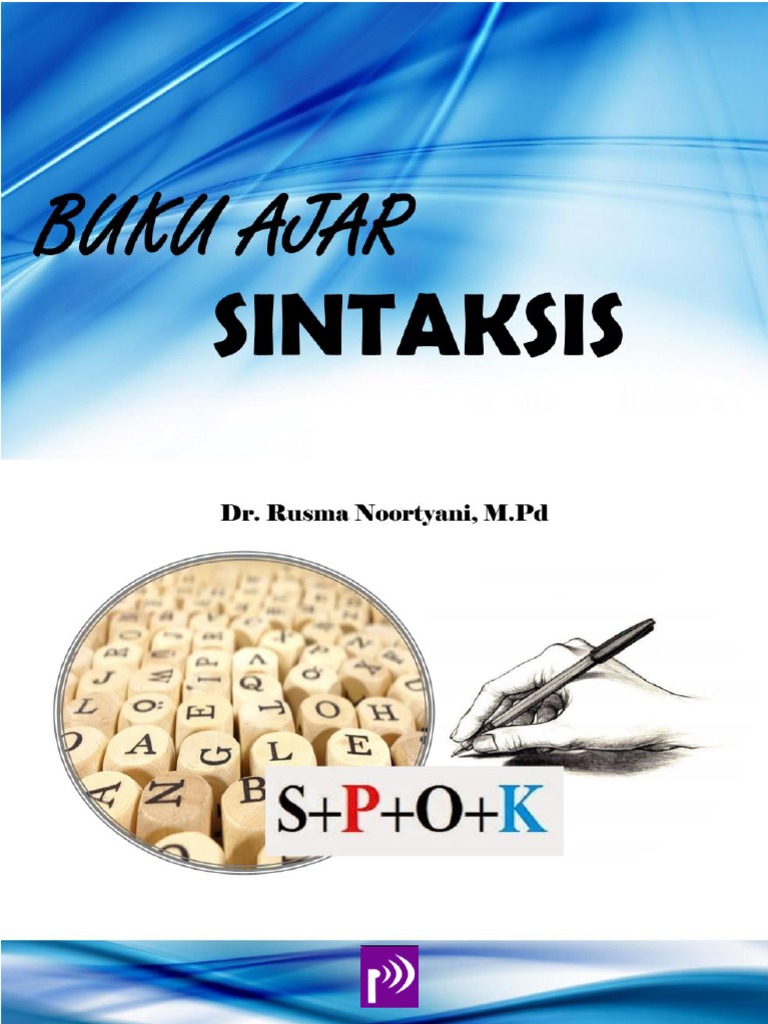 Buku Ajar Sintaksis Rusma Noortyani Isbn Pdf