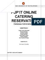 Pup'It Online Catering Reservation: Database Administration