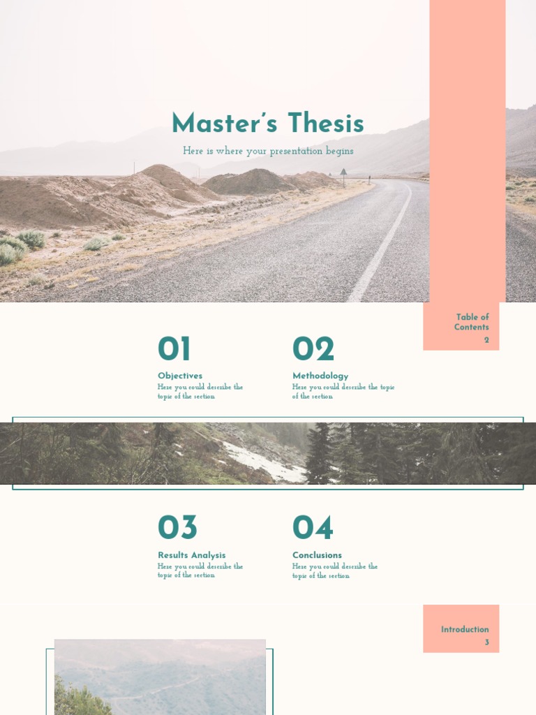 master's thesis by slidesgo