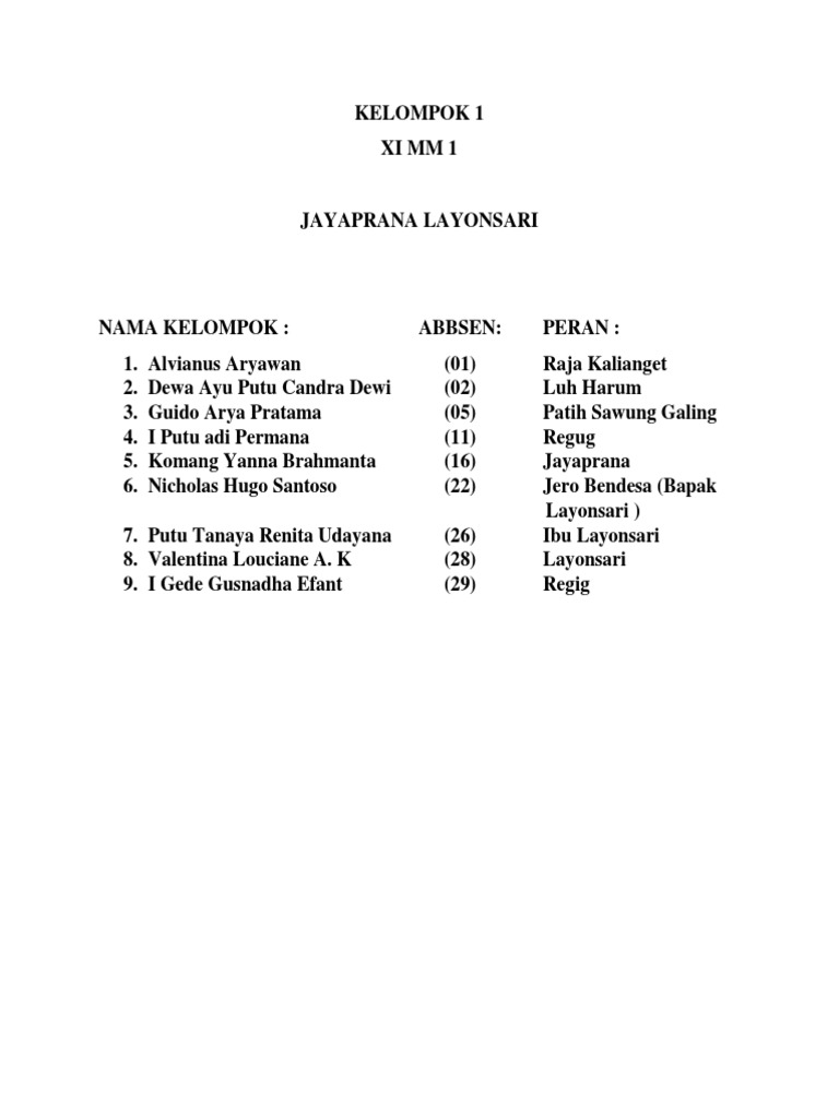 Kisah Jayaprana dan Layonsari | PDF | Agama & Spiritualitas