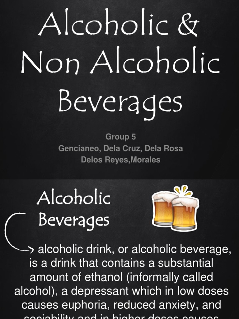 Alcoholic & Non Alcoholic Beverages PDF