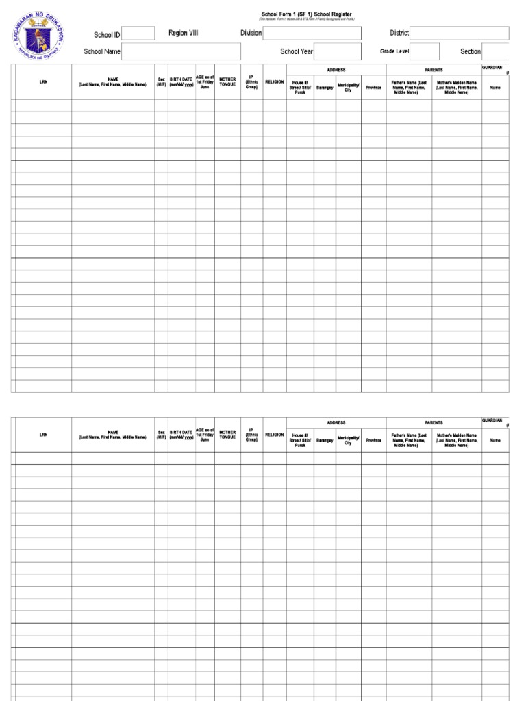 School Forms for Administrators | PDF | Teachers | Curriculum