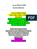 I am an African Child poem