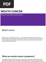 All You Need Know About Mouth Cancer