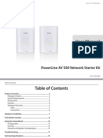 User Manual: Powerline Av 500 Network Starter Kit