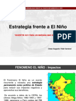 Estrategia Frente A El Niño: "Invertir Hoy para Un Mañana Mas Seguro"