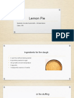 Lemon Pie: Students: Nicolás Huenchuñir - Richard Iturra Class: 3°B