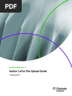 Author Latex File Upload Guide: 7-August-2017