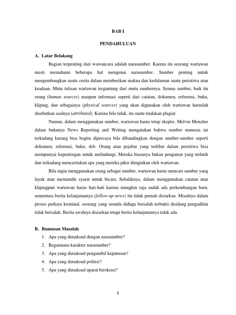 Makalah Teknik Wawancara