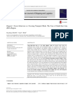 Shippers' Choice Behaviour in Choosing Transport Mode The Case of South East Asia PDF