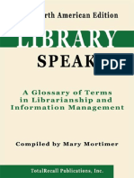 A Glossary of Terms in Librarianship and Information Management PDF