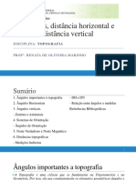 Ângulos e distâncias na topografia