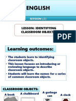 Session: Lesson: Identifying Classroom Objects