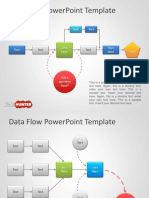 Data Flow Powerpoint Template: Text Text