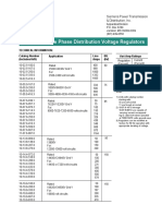 JFR Single Phase Distribution Voltage Regulators Technical Information